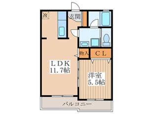 リーベンハイツの物件間取画像